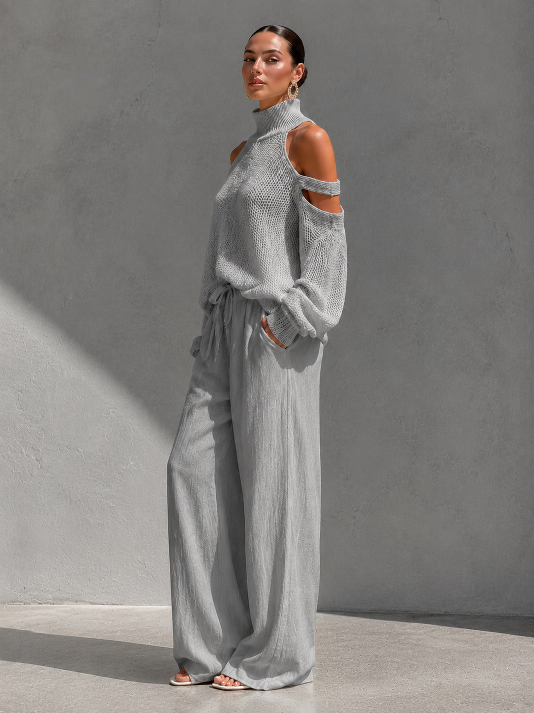 SOFÍA | CONJUNTO DE HOMBROS DESCUBIERTOS Y PANTALÓN ANCHO