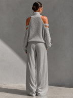 SOFÍA | CONJUNTO DE HOMBROS DESCUBIERTOS Y PANTALÓN ANCHO